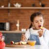 Little,Girl,Celebrating,Rosh,Hashanah,(jewish,New,Year),At,Home